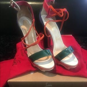 Multi color Christian Louboutin heels